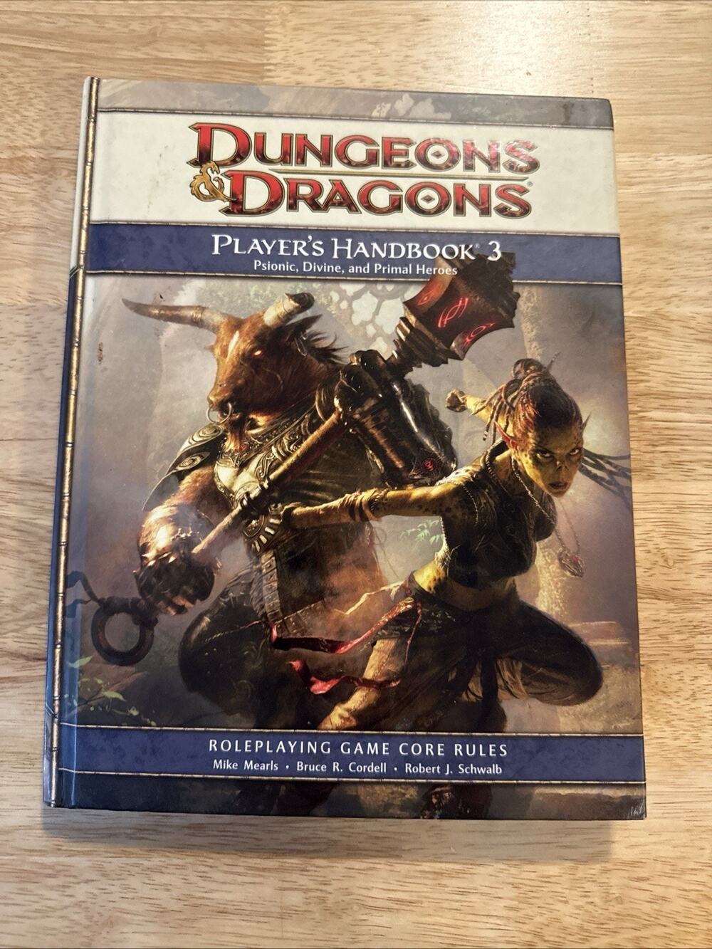 D&D Dungeons & Dragons 4E PLAYER'S HANDBOOK 3 (2010, 1st print)